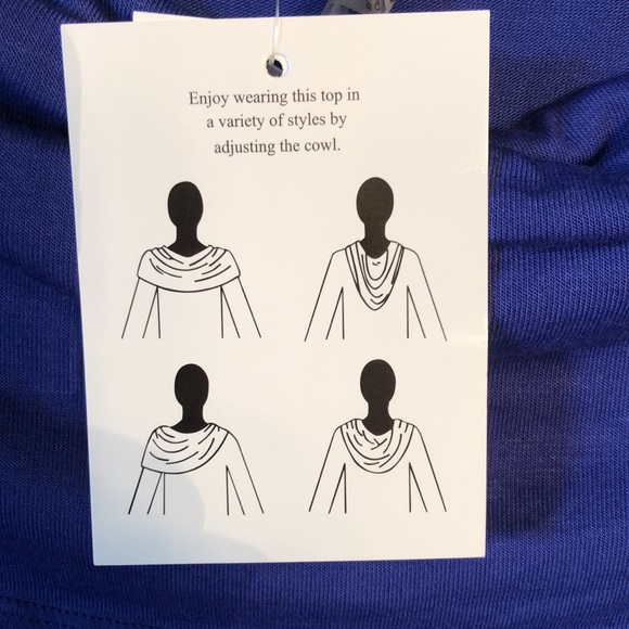 NWT Soft Surroundings Royal Blue Weekend Layer Top szMp - Picture 4 of 6